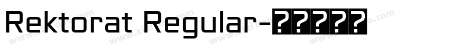 Rektorat Regular字体转换